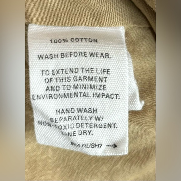 Alex Mill Kelsey Cotton Button Midi Skirt Lined Skater Circle Size M Tan 0748 - Picture 7 of 9